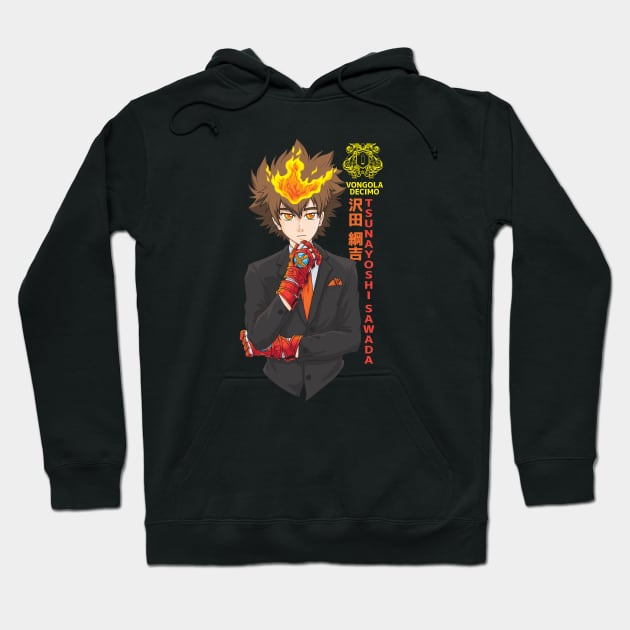 Vongola Decimo Tsuna Anime Hitman Reborn Hoodie TeePublic
